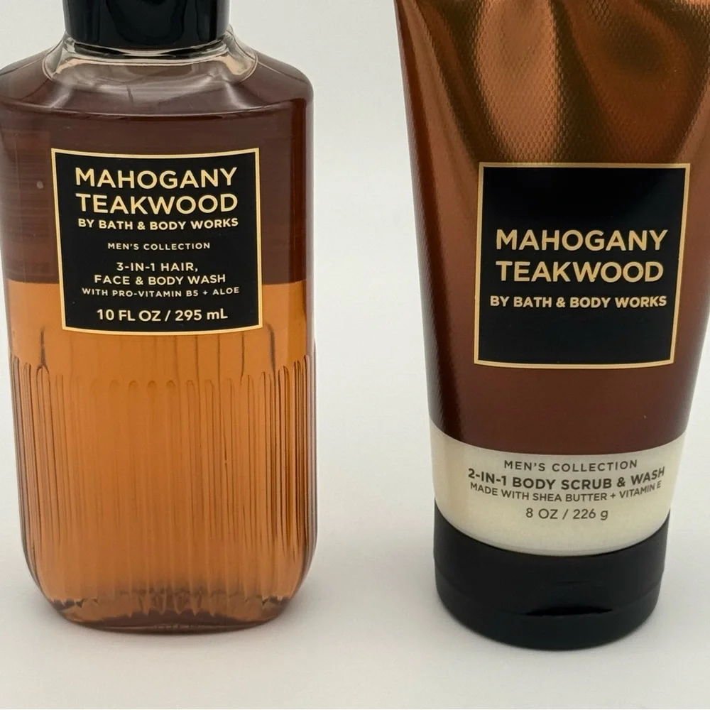 Bath & Body Works Mahogany Teakwood Men’s Body Care Gift Set NWT